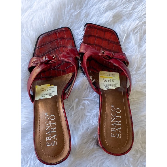 Franco Sarto Shoes - Franco Sarto squared toe high heeled sandals 9M